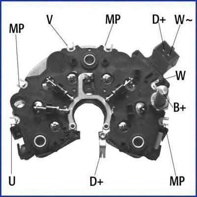 Punte diode VW GOLF III Variant (1H5) (1993 - 1999) HITACHI 139454 piesa NOUA