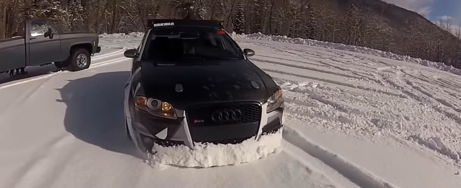 Quattro power! Cerculete pe zapada cu un AUDI RS4 cu motor V8 si tractiune integrala Quattro power! Cerculete pe zapada cu un AUDI RS4 cu motor V8 si tractiune integrala