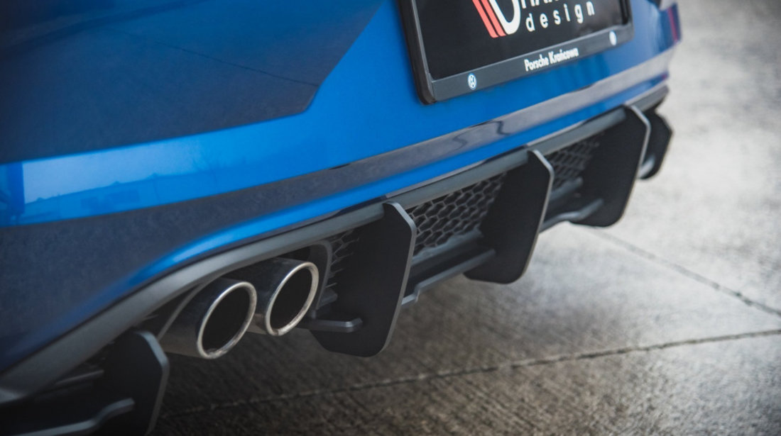 Racing Durability Difuzor Difusser Prelungire Bara Spate Volkswagen Polo GTI Mk6 VWPO6GTICNC-RS3B+BRBI