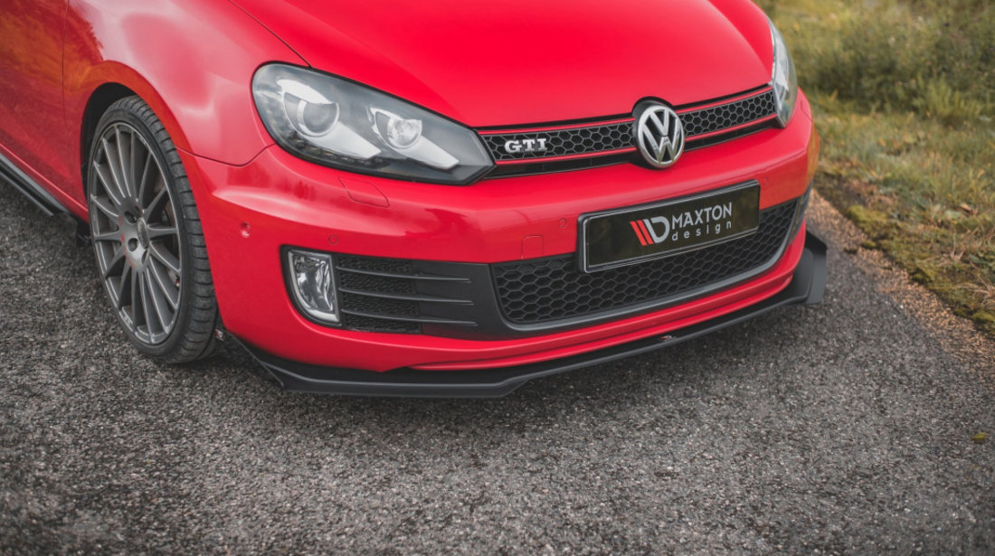 Racing Durability Prelungire Bara Fata Splitere Lip V.3 + Flaps Volkswagen Golf GTI Mk6 VWGO6GTICNC-FD3BRB+FSF1G