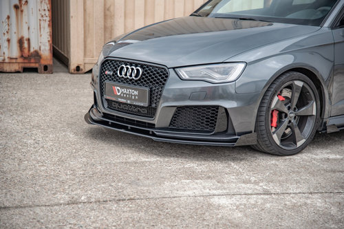 Racing Durability Prelungire Bara Fata Splitere Lip + Flaps Audi RS3 8V Sportback AURS38VCNC-FD3BRB+...