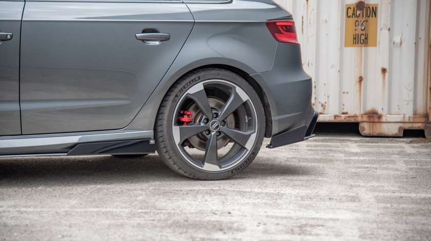 Racing Durability Prelungiri Spate Splitere laterale + Flaps Audi RS3 8V Sportback AURS38VCNC-RSD1B+RSF1G