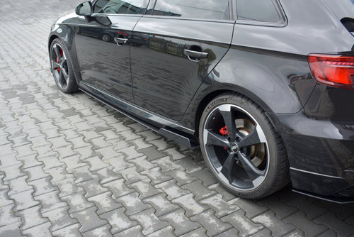 Racing Praguri Laterale Diffusers V.2 AUDI Audi RS3 8V FL Sportback AU-RS3-8VF-CNC-SD2A