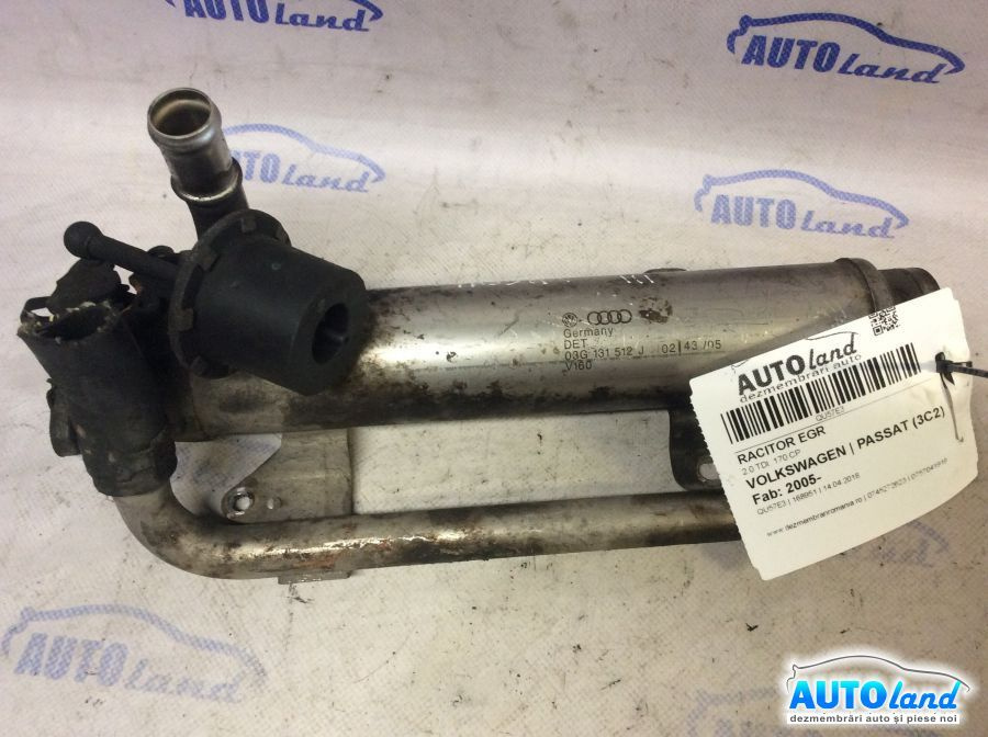 Racitor EGR 03g131512j 2.0 TDI, 170 CP Volkswagen PASSAT 3C2 2005