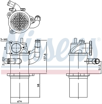 Racitor Egr Nissens Vw 989423