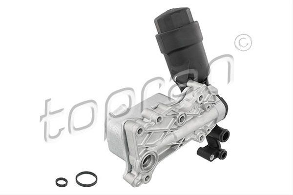 Racitor + Filtru + Carcasa Filtru Ulei Hans Pries Topran Mercedes-Benz 409 900