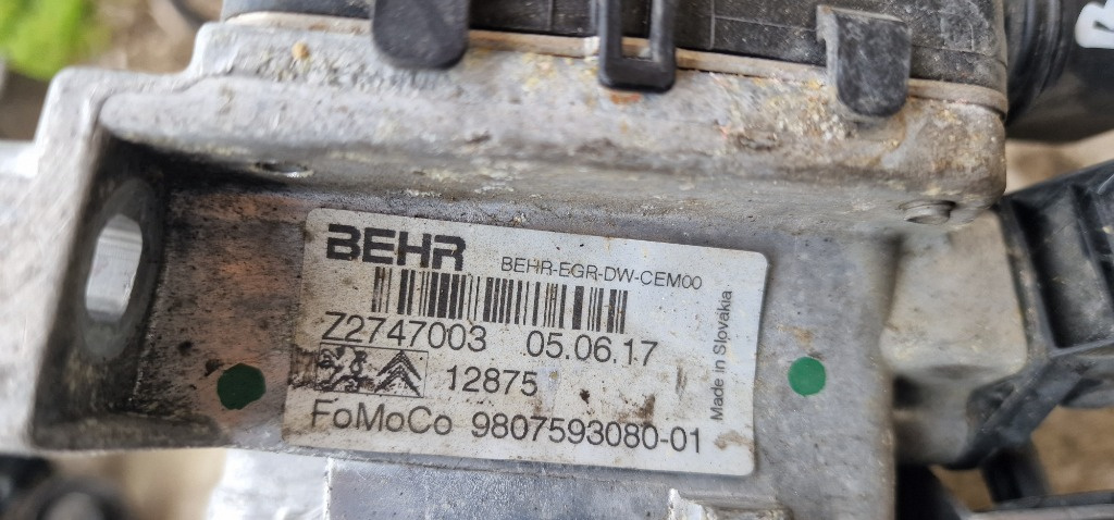 Racitor Gaze cu EGR Peugeot Boxer, Jumper, Kuga, Mondeo 5 2.0 hdi 9807593080-01
