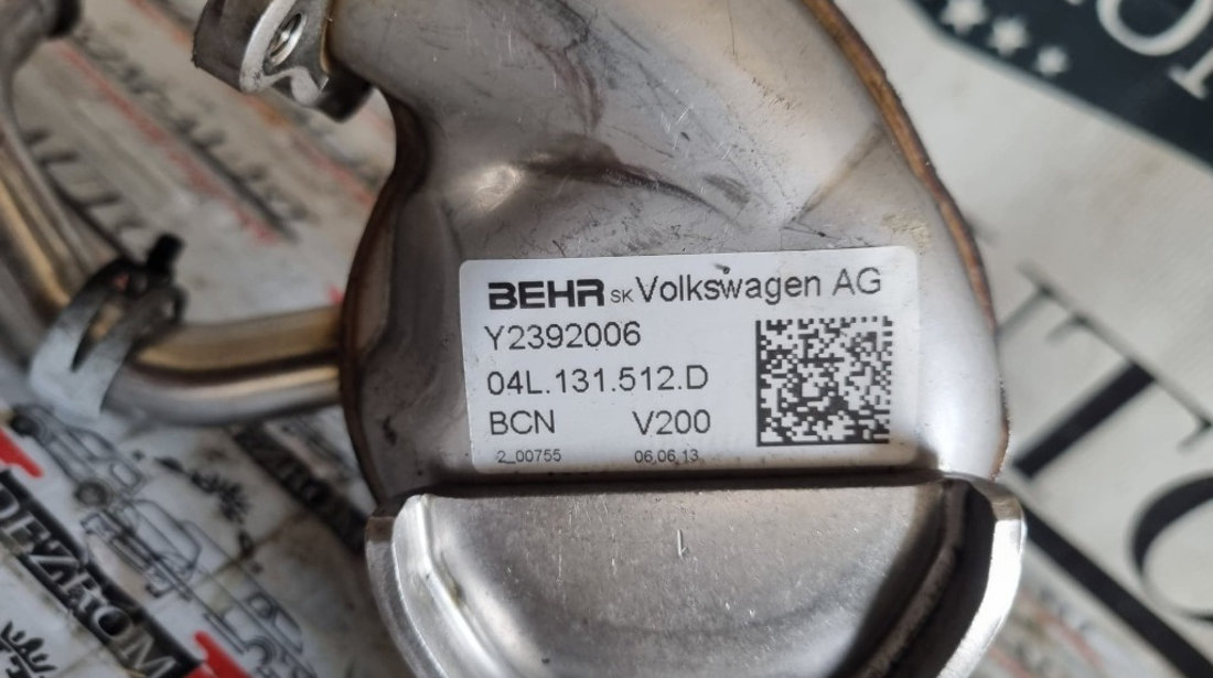 Racitor gaze + EGR Audi A3 8V 1.6 TDI 105 cai motor CLHA cod piesa : 04L131512D
