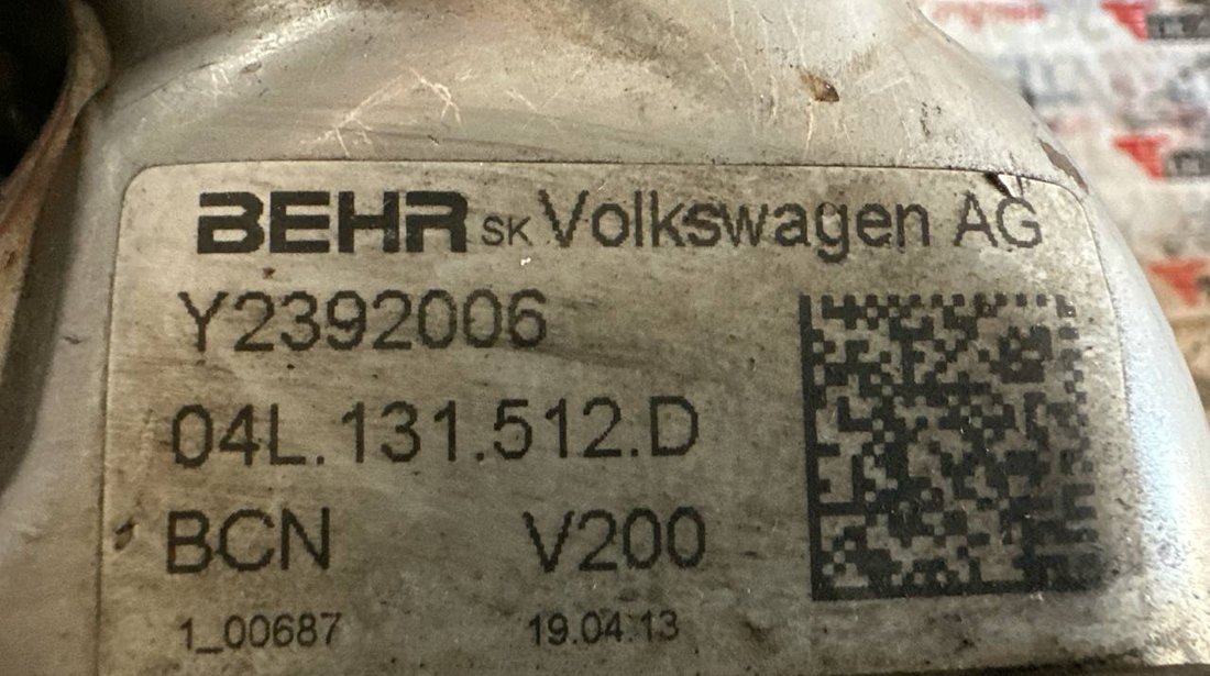 Racitor gaze+egr si clapeta acceleratie 04L131512D VW Golf VII Hatchback (BE1, BE2) 1.6 TDI 90 cai