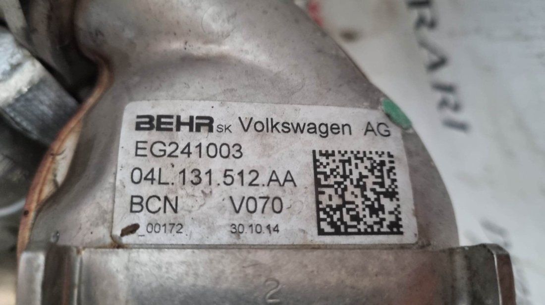 Racitor gaze + EGR VW Scirocco III 2.0 TDI 136cp coduri : 04L131512AA / 04L131501D
