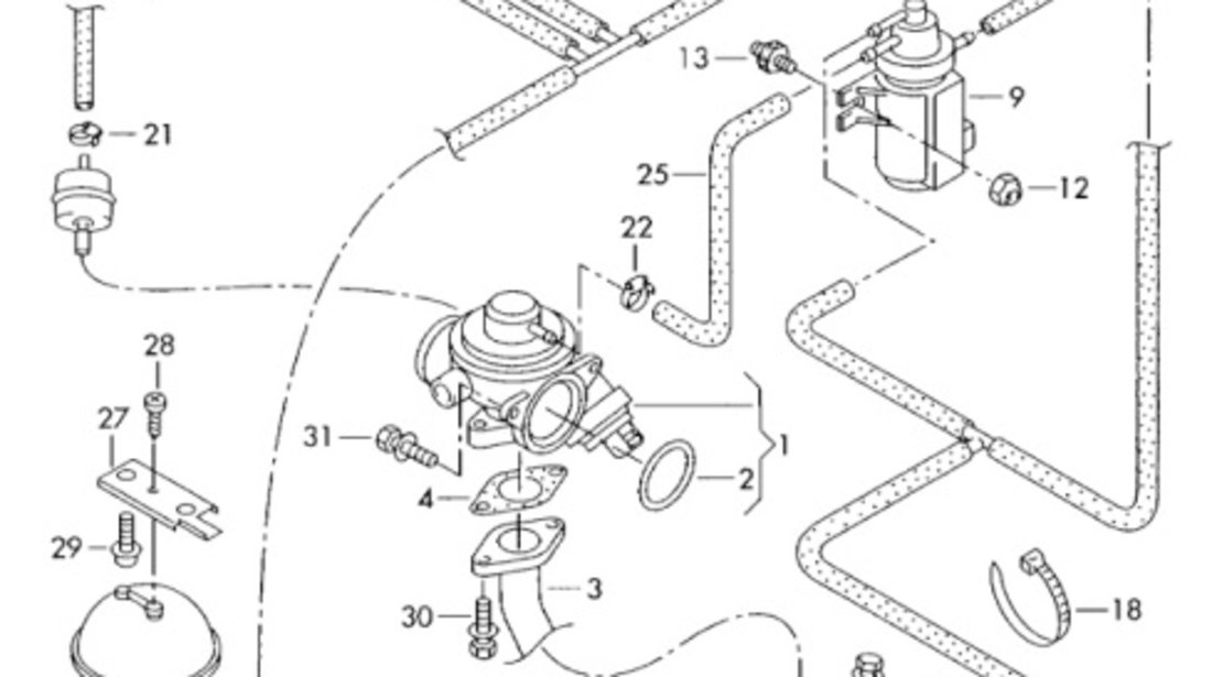 Racitor gaze OEM 038131513L