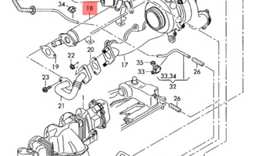 Racitor gaze Volkswagen Passat (3C5) Combi 2009 2.0 TDI OEM 03L131512B