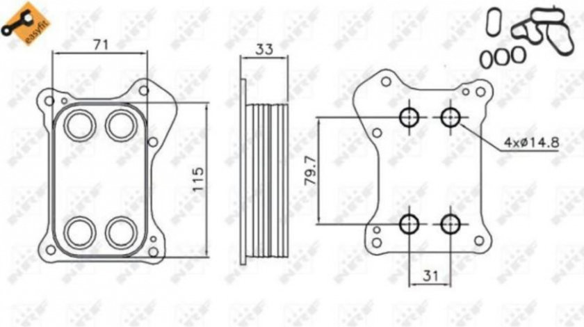 Racitor ulei Alfa Romeo MITO (955) 2008-2016 #2 07044003