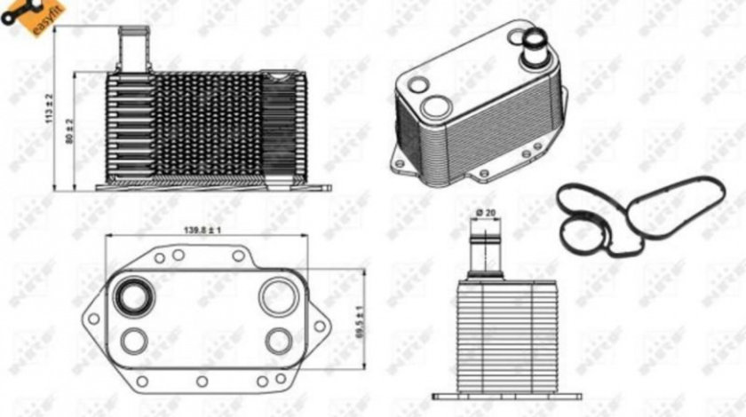 Racitor ulei BMW 3 Cabriolet (E46) 2000-2007 #3 11427788462