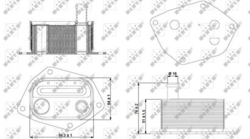 Racitor ulei Kia CEE D hatchback (ED) 2006-2012 #2 264102A100