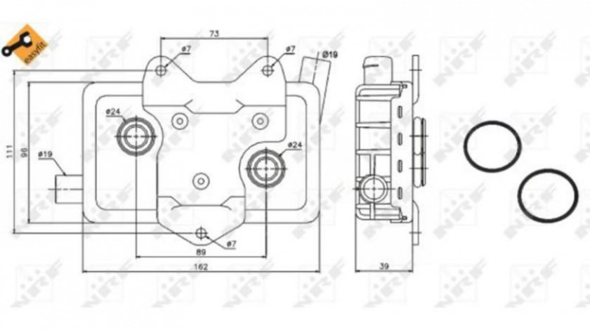 Racitor ulei Mercedes VITO caroserie (638) 1997-2003 #2 136530N