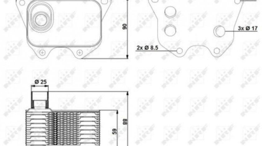 Racitor ulei Volkswagen VW AMAROK (2H_, S1B) 2010-2016 #3 046016N