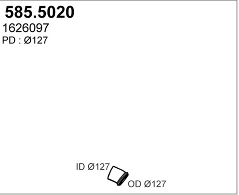 Racord Evacuare Asso Volvo 585.5020