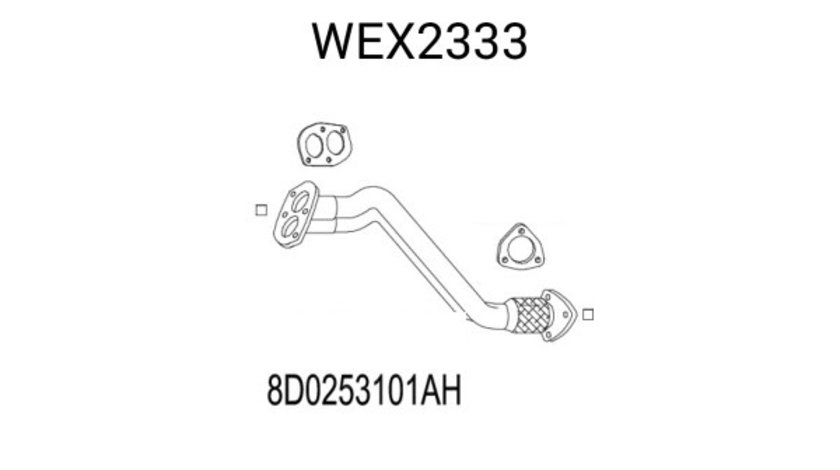 Racord evacuare AUDI A4 (8D2, B5) (1994 - 2001) QWP WEX2333 piesa NOUA