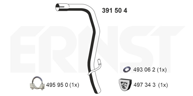 Racord Evacuare Ernst Mercedes-Benz 391504