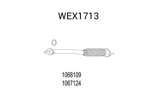 Racord evacuare FORD FIESTA IV (JA, JB) (1995 - 2002) QWP WEX1713 piesa NOUA