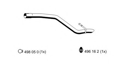 Racord evacuare FORD FOCUS C-MAX (2003 - 2007) ERNST 313117 piesa NOUA
