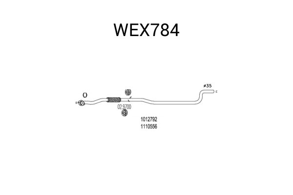 Racord evacuare FORD KA (RB) (1996 - 2008) QWP WEX784 piesa NOUA