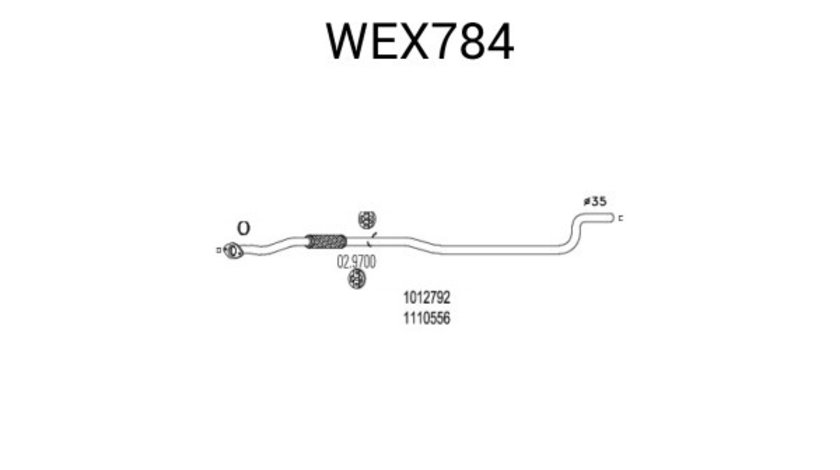 Racord evacuare FORD KA (RB) (1996 - 2008) QWP WEX784 piesa NOUA