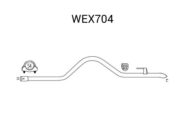 Racord evacuare MERCEDES SPRINTER 2-t bus (901, 902) (1995 - 2006) QWP WEX704 piesa NOUA