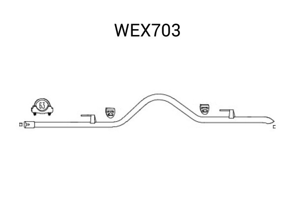 Racord evacuare MERCEDES SPRINTER 3-t bus (903) (1995 - 2006) QWP WEX703 piesa NOUA