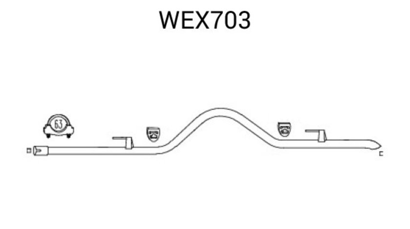 Racord evacuare MERCEDES SPRINTER 3-t bus (903) (1995 - 2006) QWP WEX703 piesa NOUA