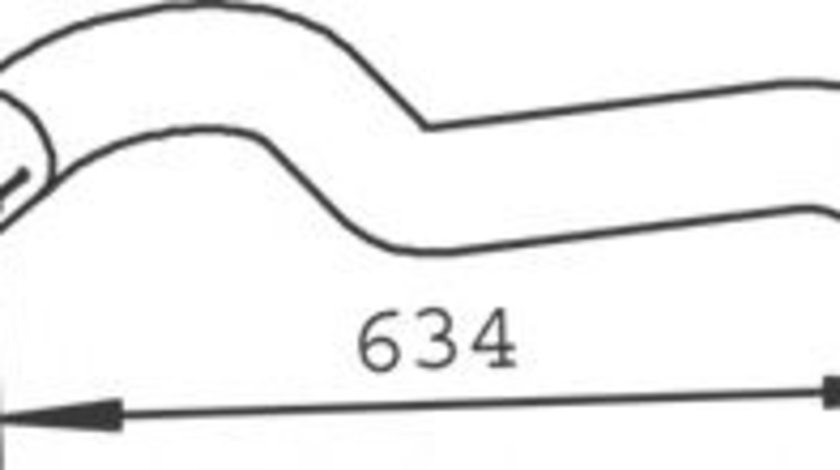 Racord evacuare MERCEDES VARIO autobasculanta (1996 - 2016) DINEX 53735 piesa NOUA