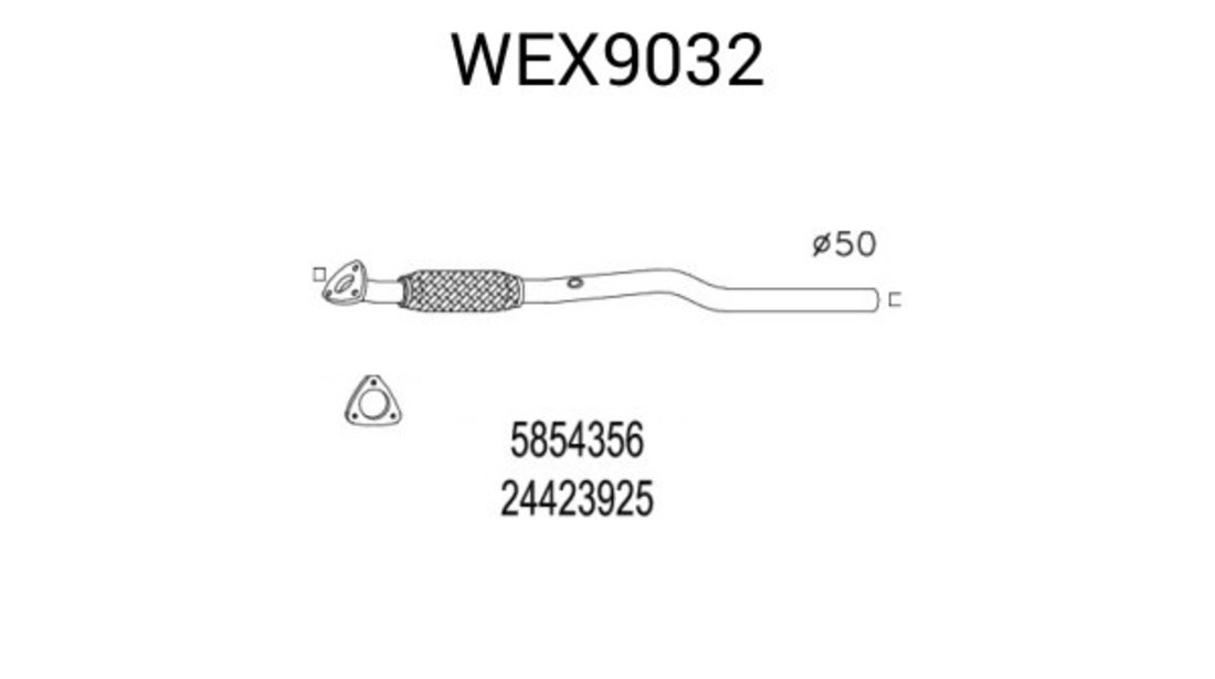 Racord evacuare OPEL ASTRA G Cupe (F07) (2000 - 2005) QWP WEX9032 piesa NOUA
