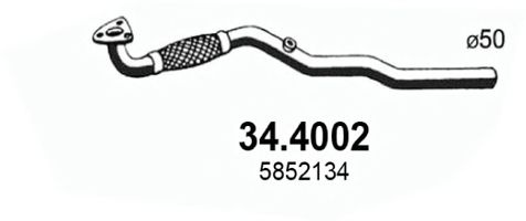 Racord evacuare OPEL ASTRA G Limuzina (F69) (1998 - 2009) ASSO 34.4002 piesa NOUA