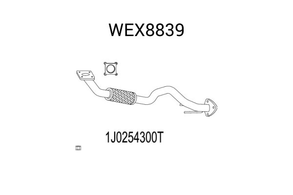 Racord evacuare SEAT TOLEDO II (1M2) (1998 - 2006) QWP WEX8839 piesa NOUA