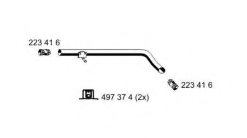 Racord evacuare SEAT TOLEDO II (1M2) (1998 - 2006) ERNST 202404 piesa NOUA