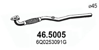 Racord evacuare SKODA FABIA I Limuzina (6Y3) (1999 - 2007) ASSO 46.5005 piesa NOUA