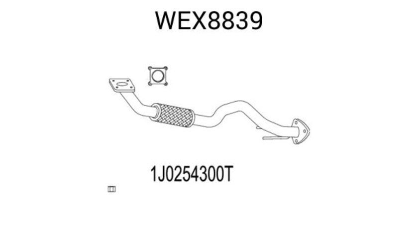 Racord evacuare VW GOLF IV (1J1) (1997 - 2005) QWP WEX8839 piesa NOUA