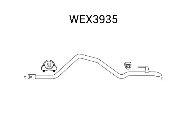 Racord evacuare VW LT II bus (2DB, 2DE, 2DK) (1996 - 2006) QWP WEX3935 piesa NOUA
