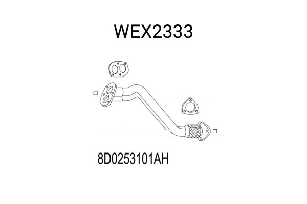 Racord evacuare VW PASSAT (3B2) (1996 - 2001) QWP WEX2333 piesa NOUA