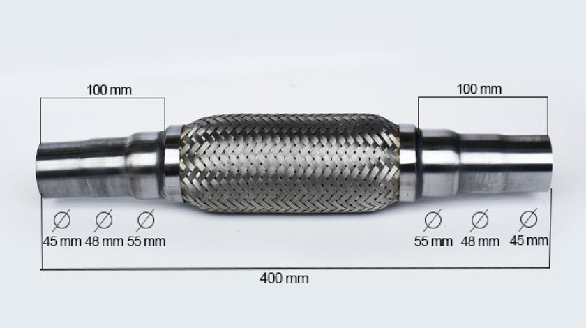 RACORD FLEXIBIL ADAPTABLE (B2) 45/48/55X400/200 MM FLANK FL 33773 <br>