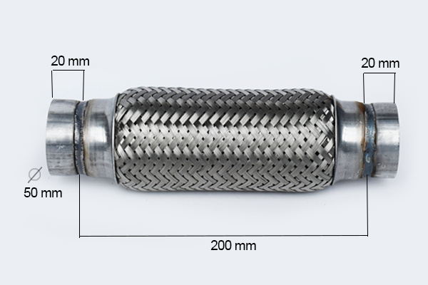 Racord Flexibil Esapament Flank Inner &amp; Outer Braid (B) 50X200MM FL 60097