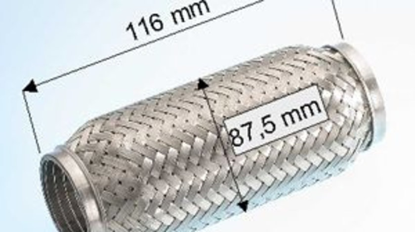 Racord flexibil sistem esapament 60/87,5x116mm) MERCEDES E (W210); AUDI A4; BMW Seria 3 (E46); CHRYSLER VOYAGER IV; PEUGEOT 206, 406 1.6-3.0 d intre 1994-2008