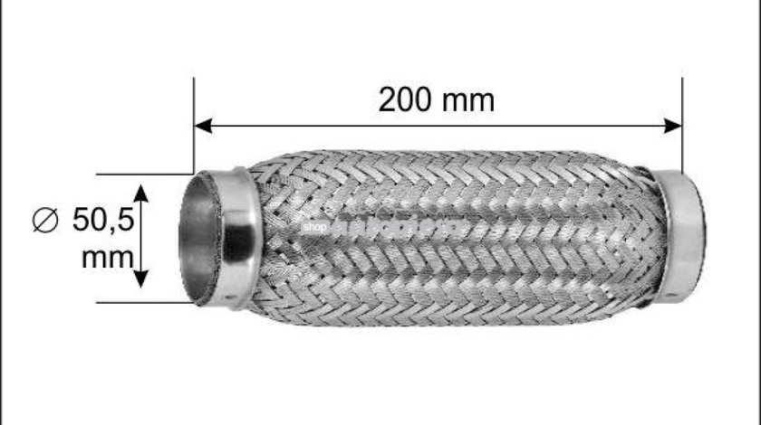 Racord flexibil toba esapament 50,5 x 200 mm BOSAL 265-579 piesa NOUA