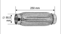 Racord flexibil toba esapament 50,5 x 250 mm BOSAL...