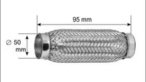 Racord flexibil toba esapament 50 x 95 mm BOSAL 26...