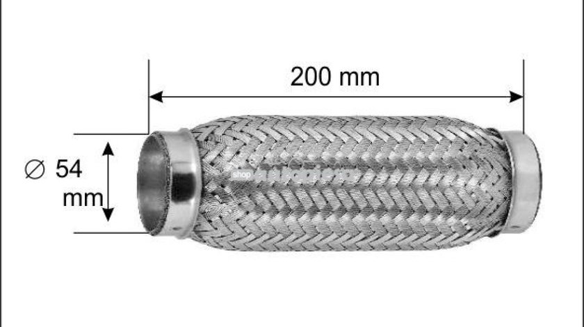 Racord flexibil toba esapament 54 x 200 mm BOSAL 265-331 piesa NOUA