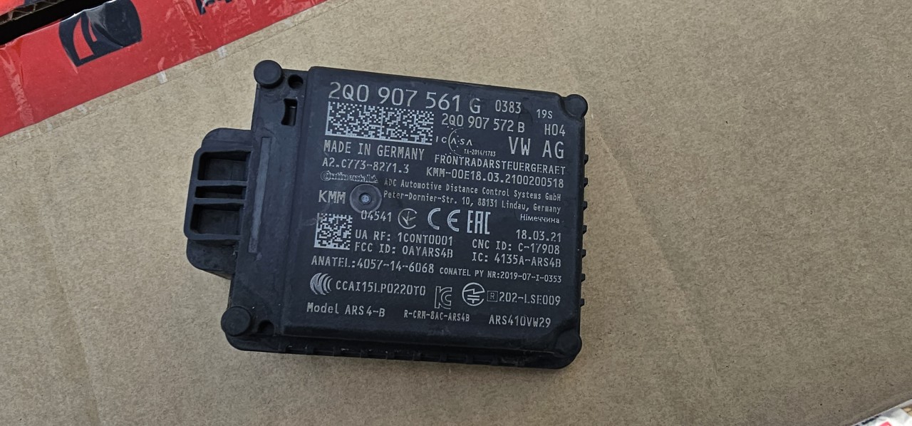 Radar Senzor Acc Distronic Skoda Kamiq Karoq Kodiaq Scala 2018 2019 2020 2021