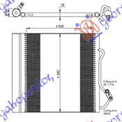 Radiator Ac/ 02- (34 5x38 3x1 6) - Smart Fortwo 1998 , 0013198v001