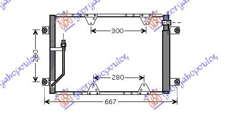 Radiator Ac/ 03-05 (57 5x38x1 6) 2 0tdi - Suzuki Grand Vitara 1999 , 95310-65d21